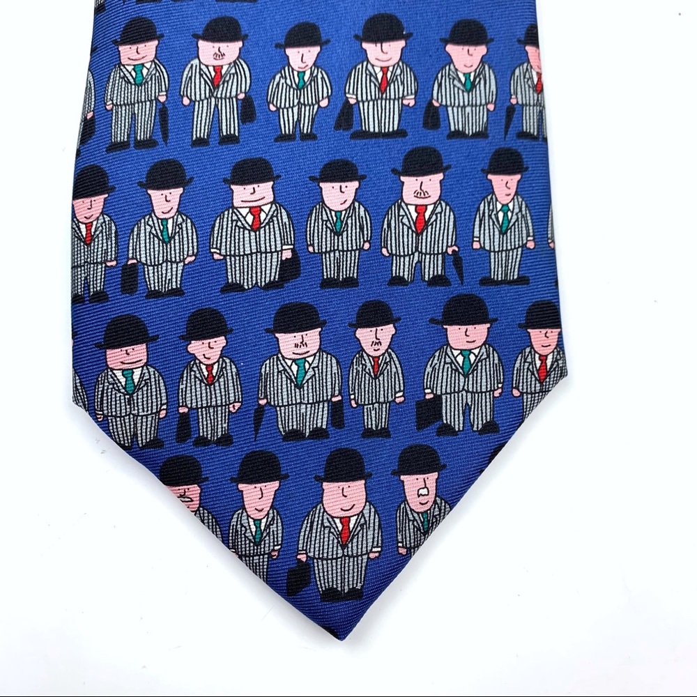 Ian Heath "The Rack" men's tie, blue